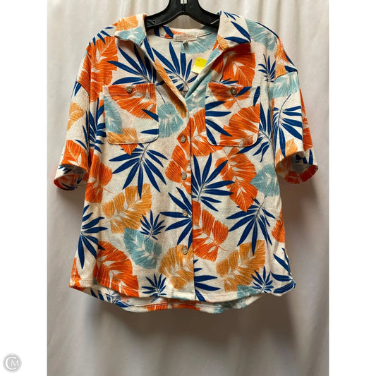 Top Short Sleeve By Joie In Orange, Size: M