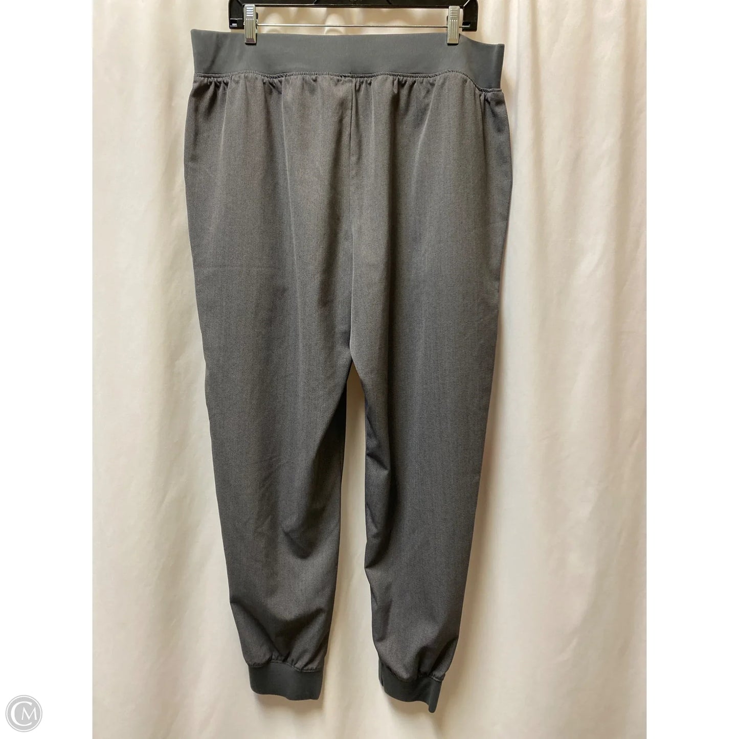 Athletic Leggings By Originality In Grey, Size: Xl
