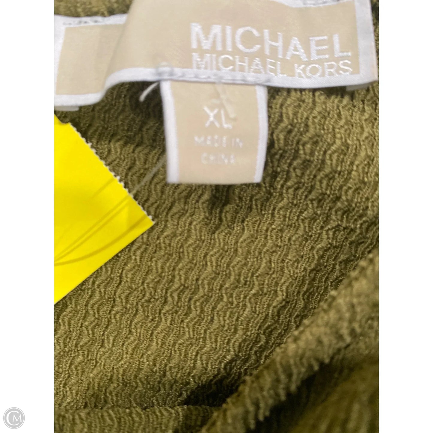 Top Long Sleeve By Michael By Michael Kors In Green, Size: Xl