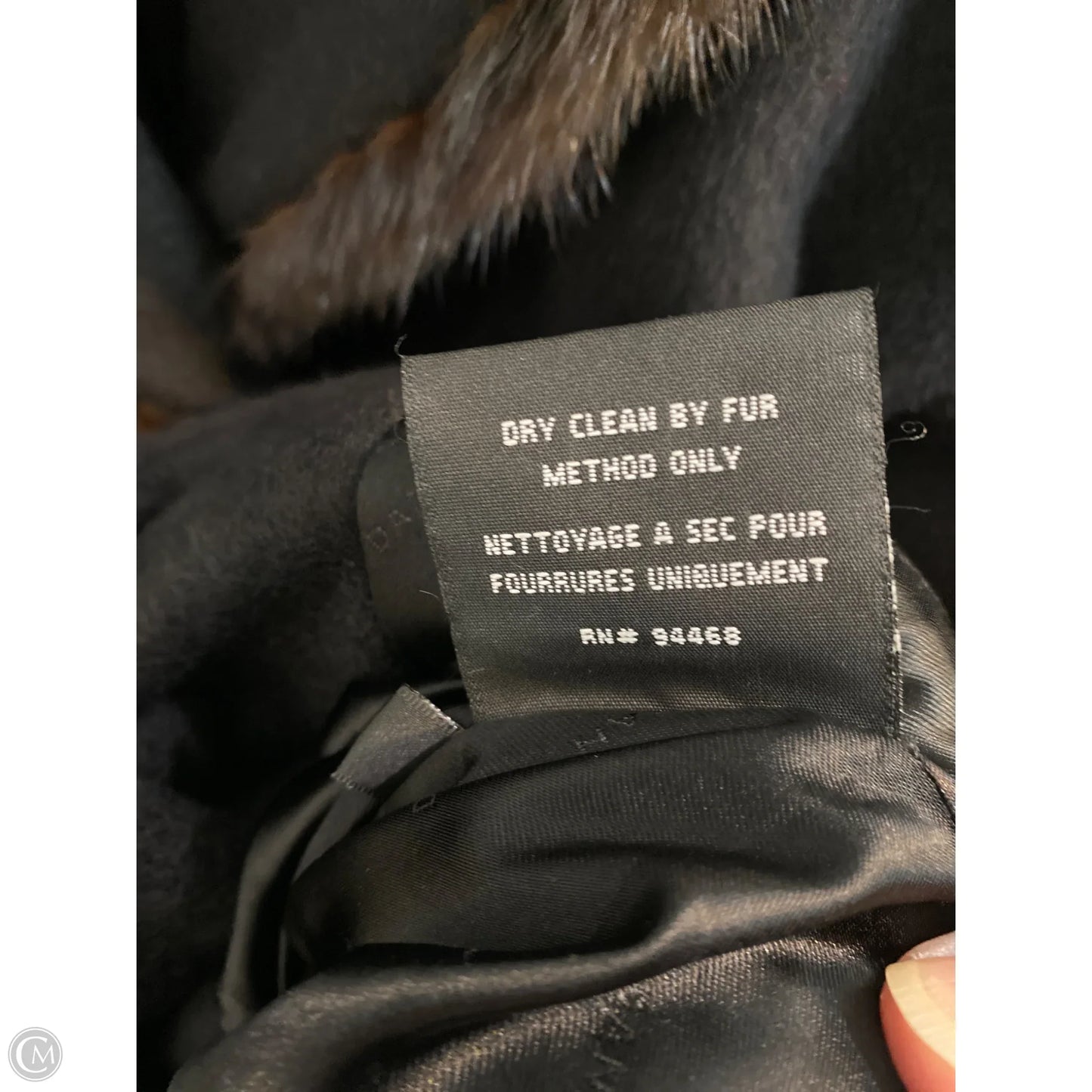 Coat Peacoat By Dana Buchman In Black, Size: L