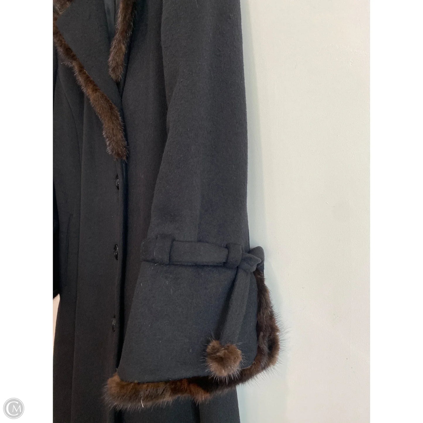 Coat Peacoat By Dana Buchman In Black, Size: L