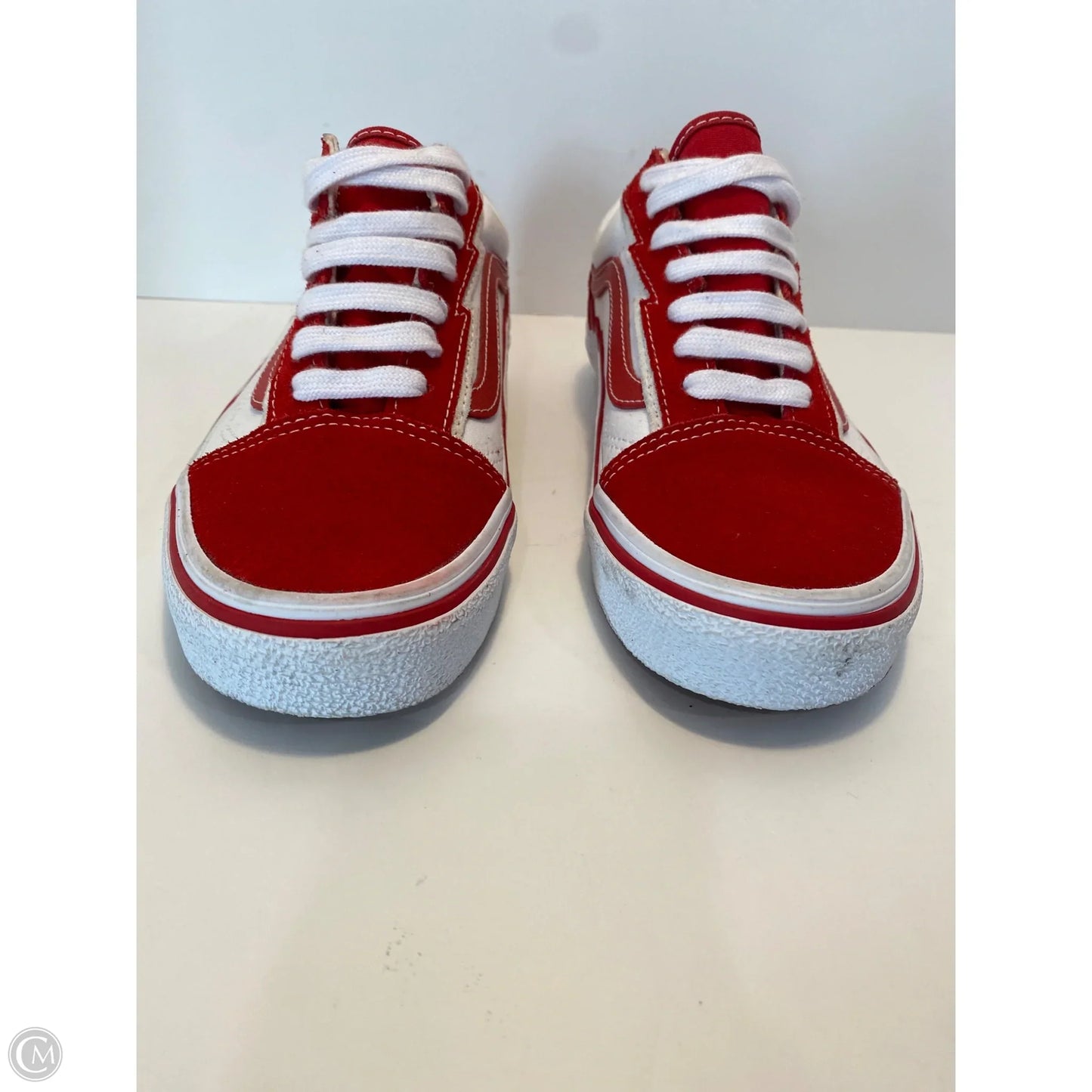 Shoes Sneakers By Vans In Red, Size: 7