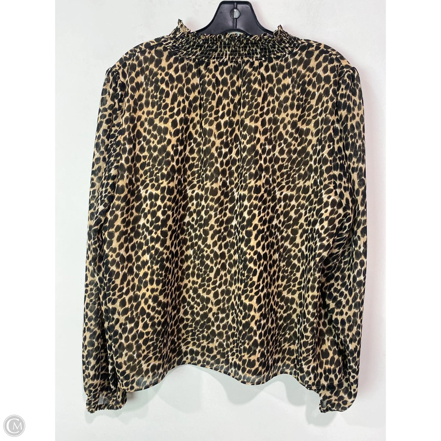 Top Long Sleeve By J. Crew In Animal Print, Size: L