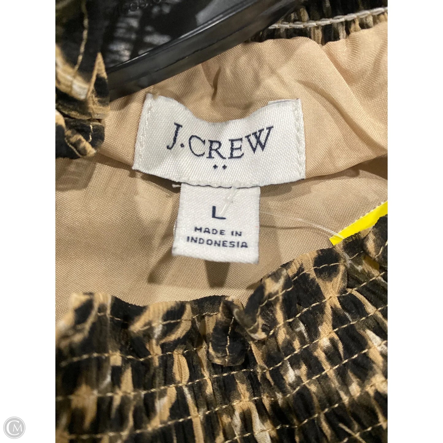 Top Long Sleeve By J. Crew In Animal Print, Size: L