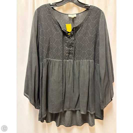 Top Long Sleeve By Umgee In Black, Size: M