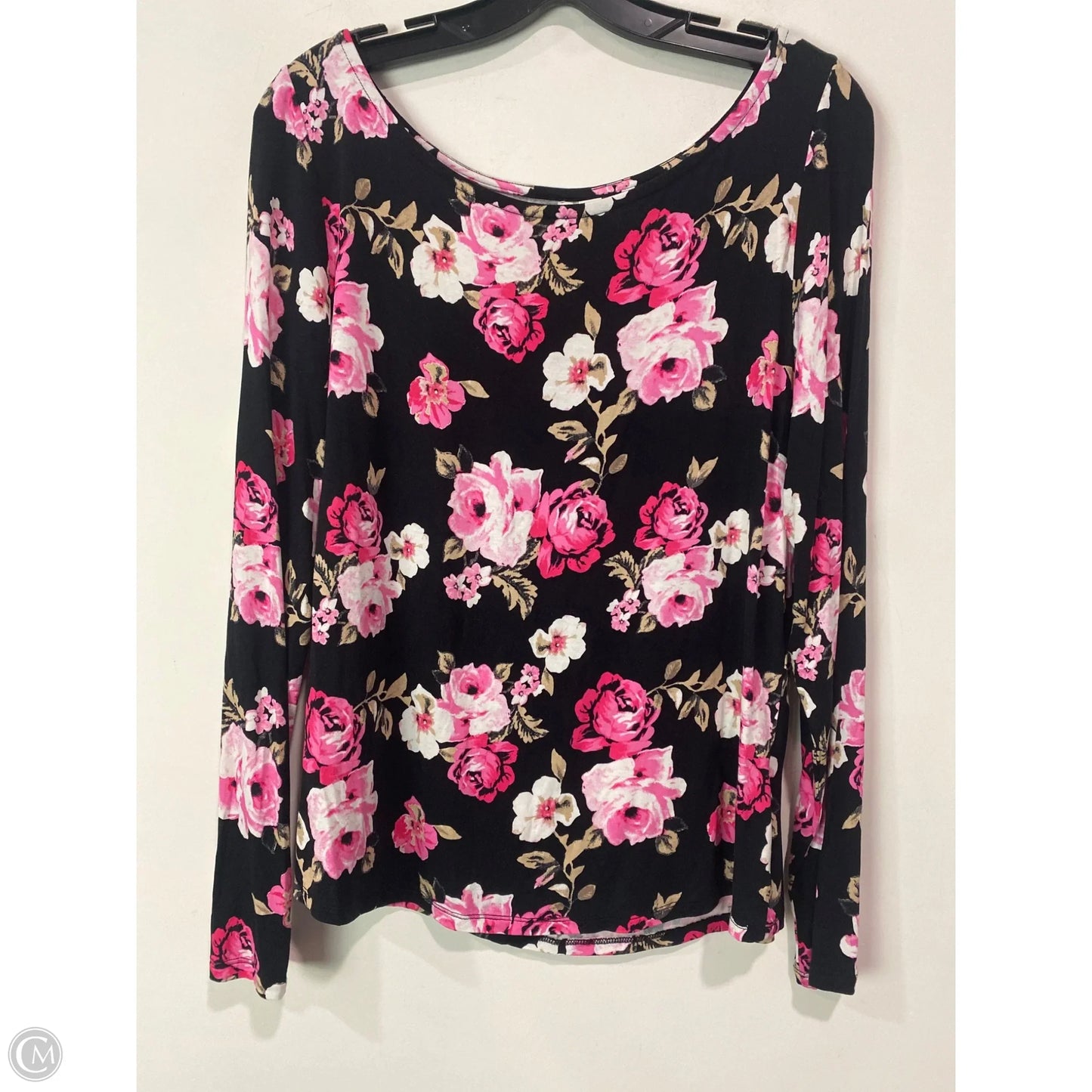 Top Long Sleeve By Cato In Pink, Size: L