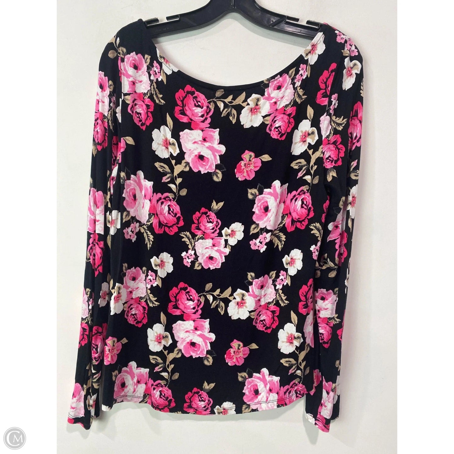 Top Long Sleeve By Cato In Pink, Size: L