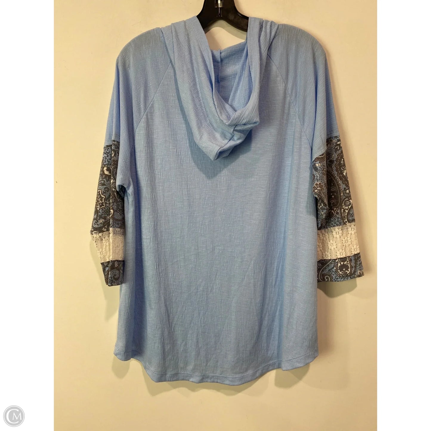 Top Long Sleeve By Cato In Blue, Size: M