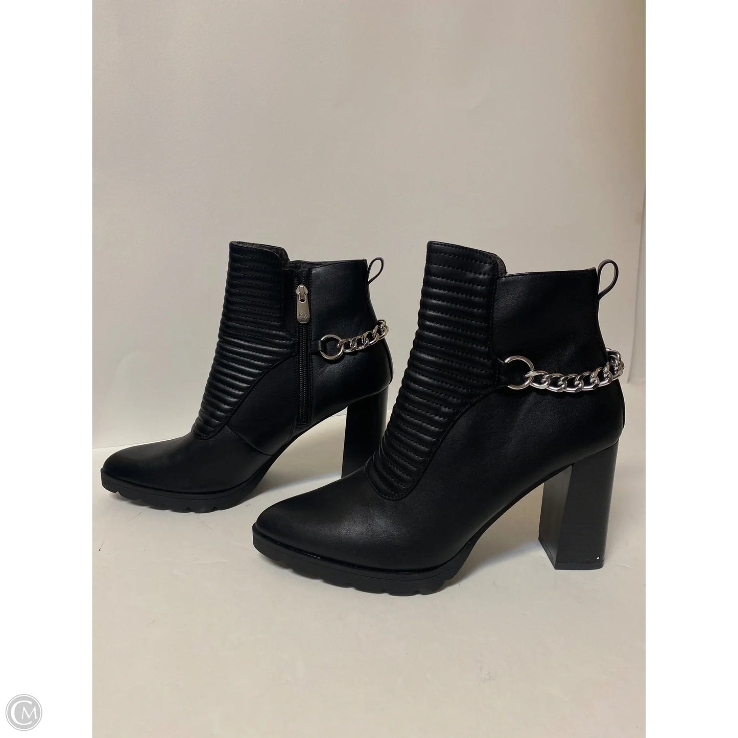 Boots Ankle Heels By Adrienne Vittadini In Black, Size: 9