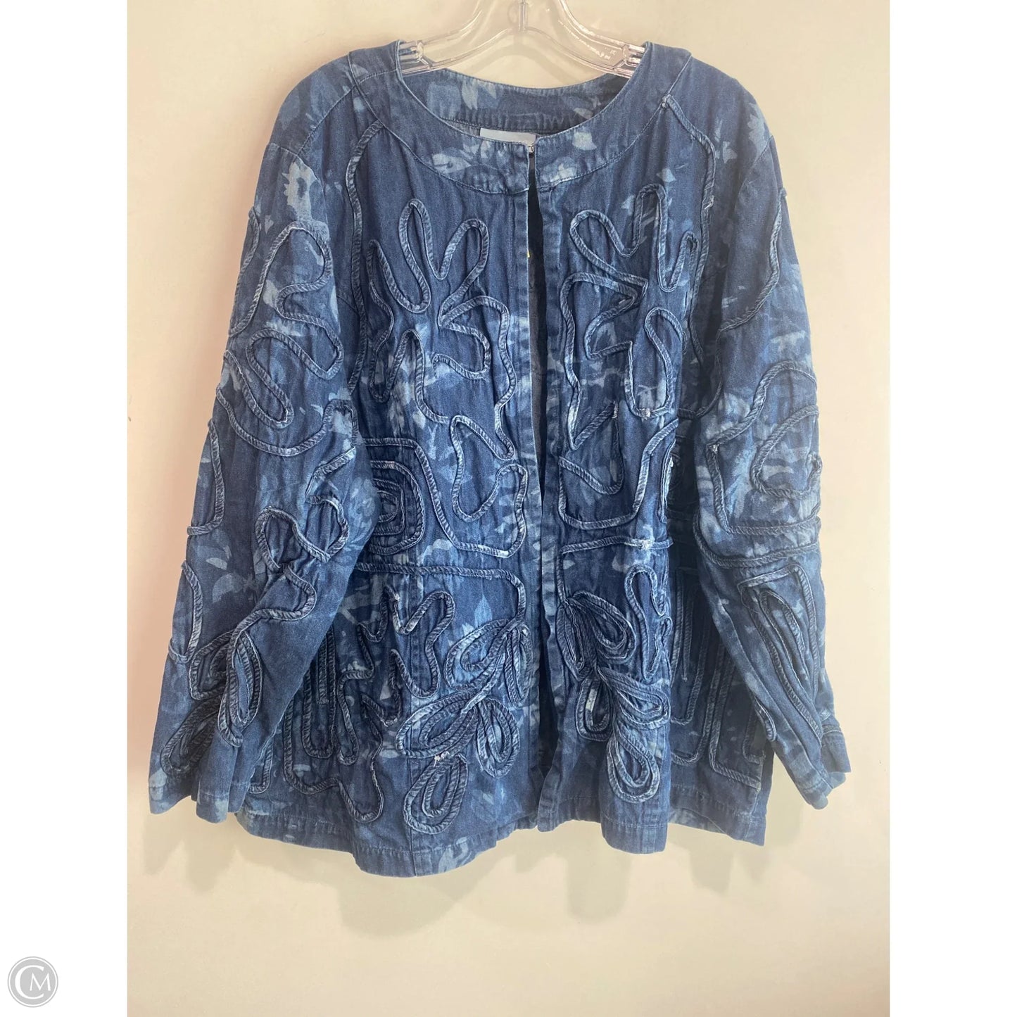 Jacket Denim By Liz And Me In Blue Denim, Size: 2x