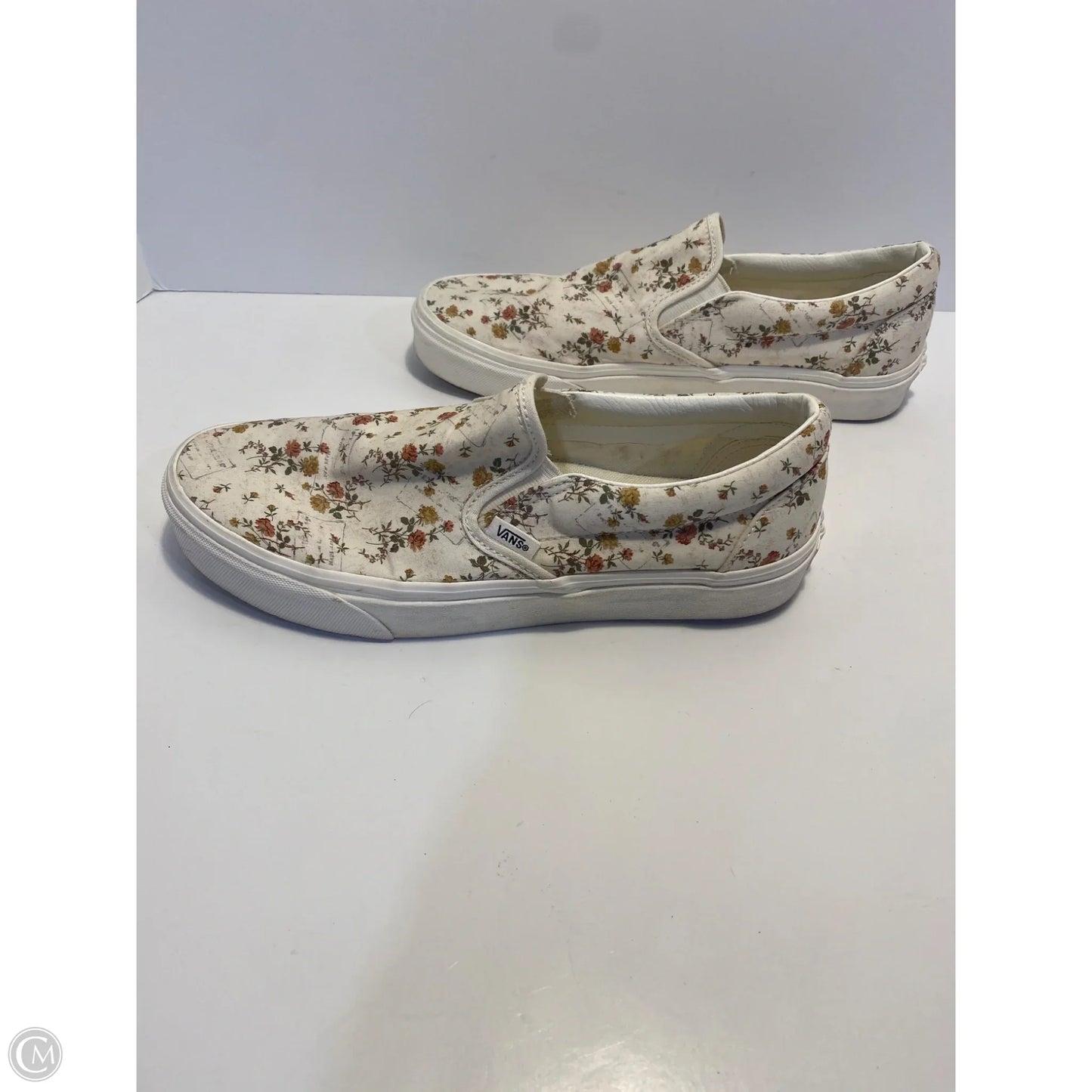 Shoes Sneakers By Vans In Floral Print, Size: 10