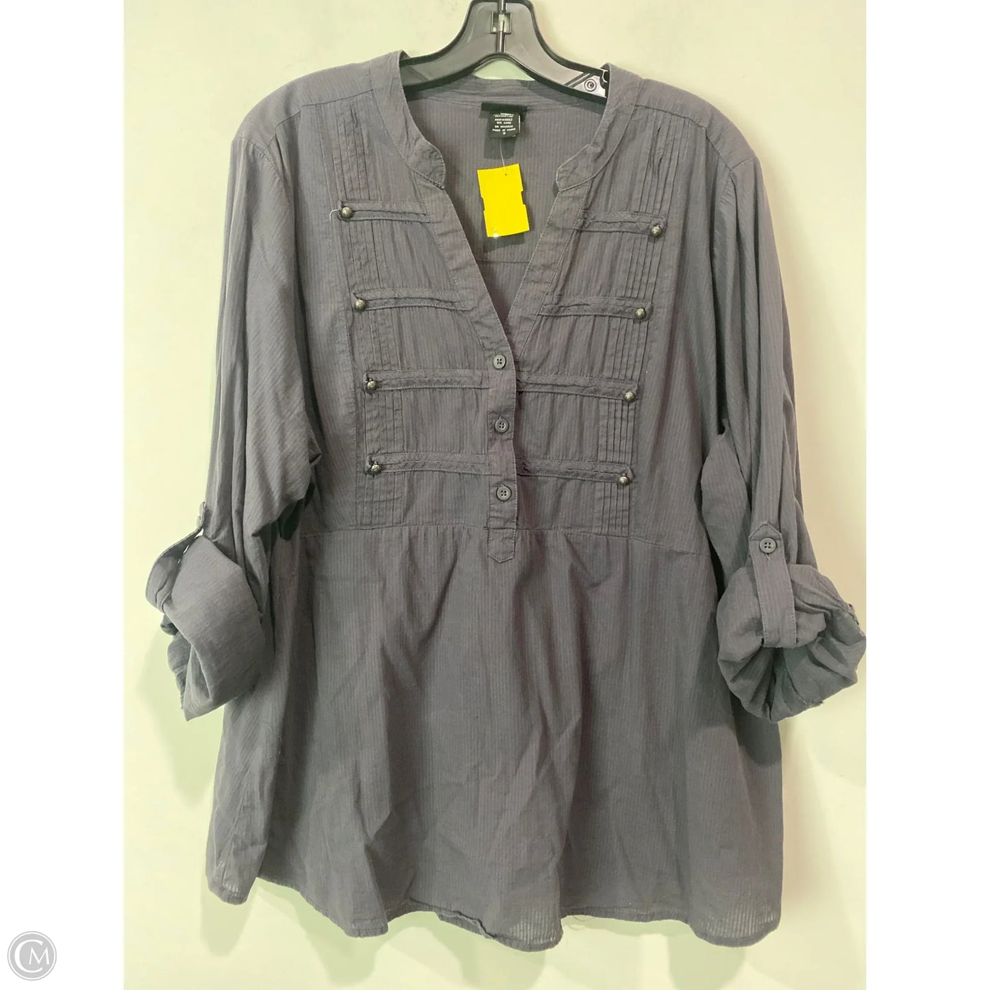 Top Long Sleeve By Torrid In Grey, Size: 3x
