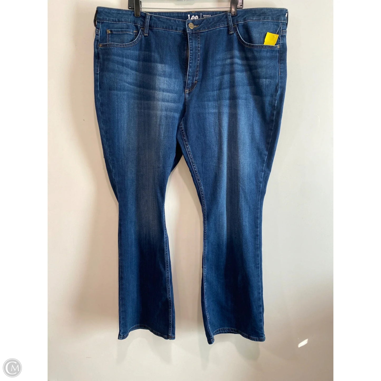 Jeans Boot Cut By Lee In Blue Denim, Size: 24