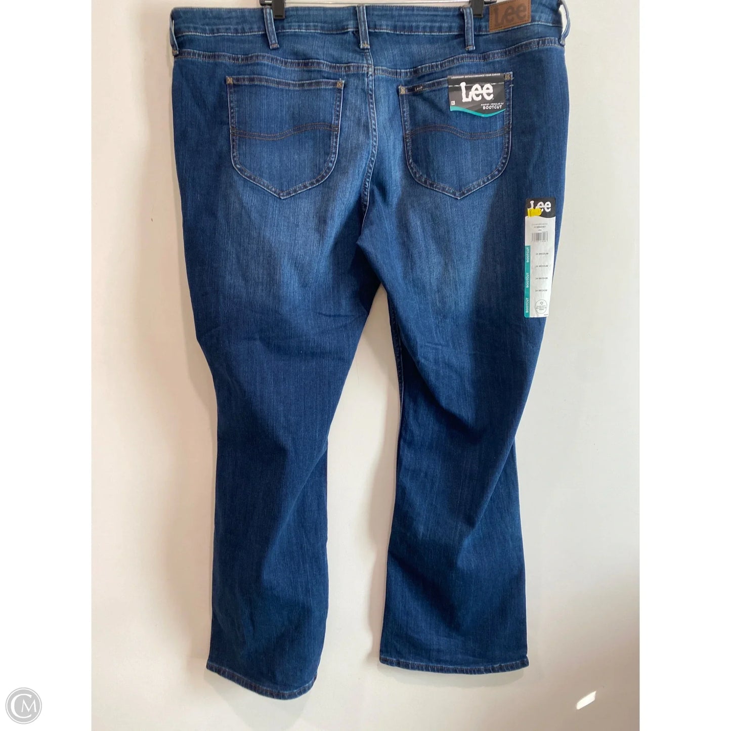 Jeans Boot Cut By Lee In Blue Denim, Size: 24