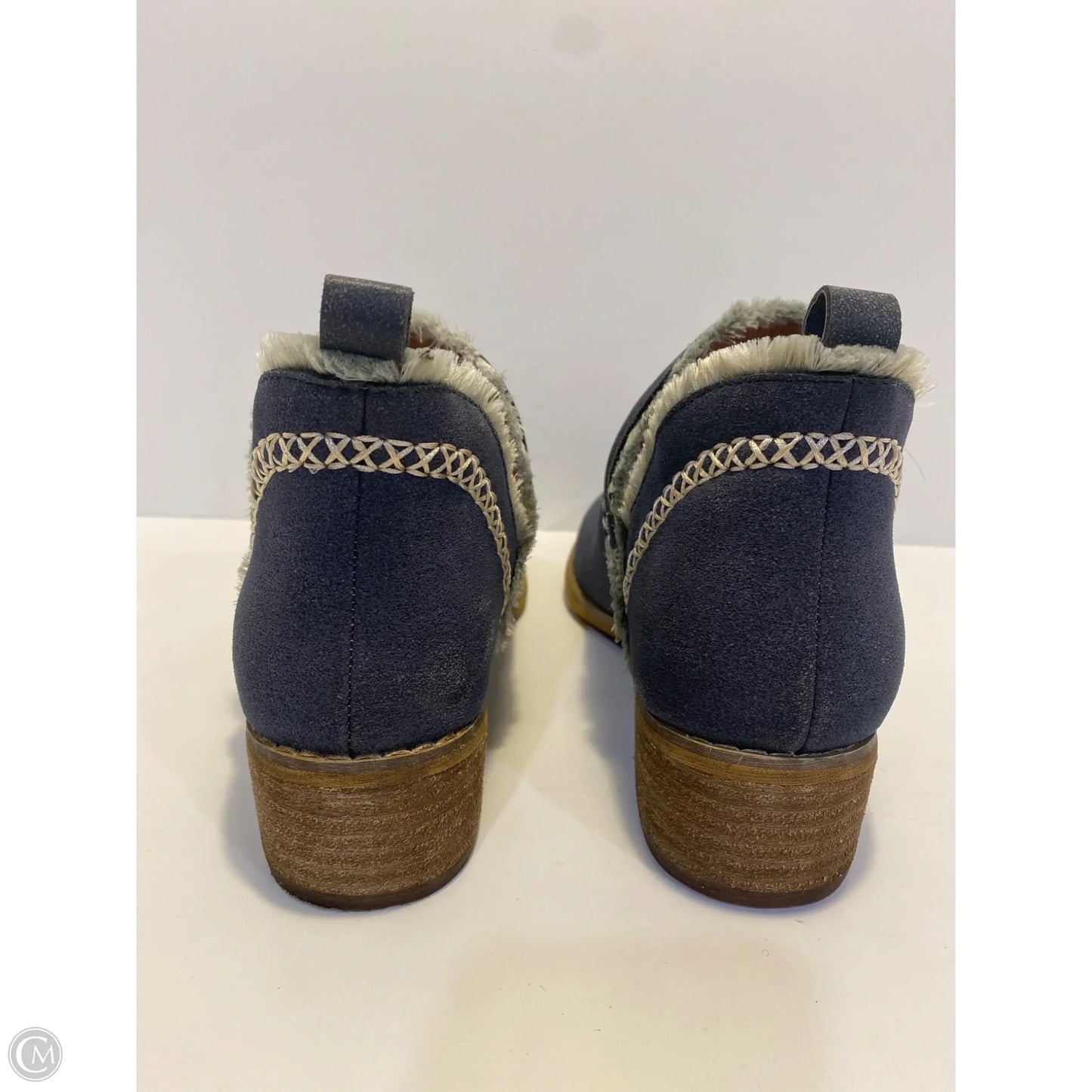 Boots Ankle Heels By Mia In Blue, Size: 8.5