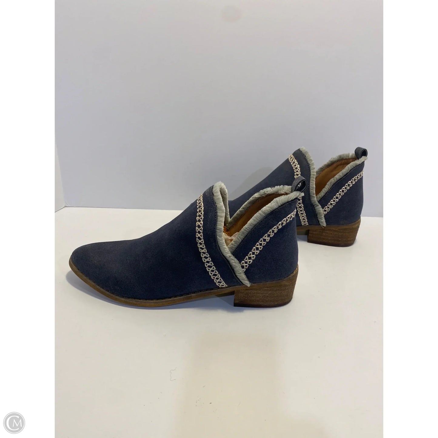 Boots Ankle Heels By Mia In Blue, Size: 8.5