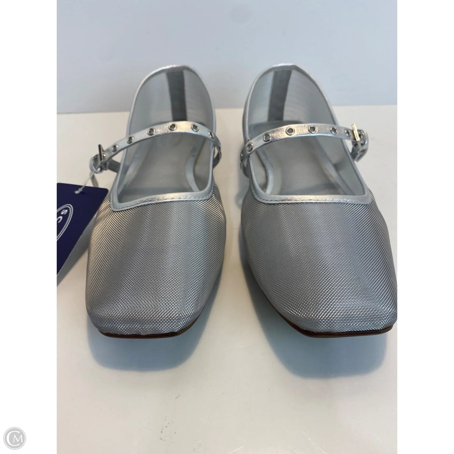 Shoes Flats By Scoop In Silver, Size: 10