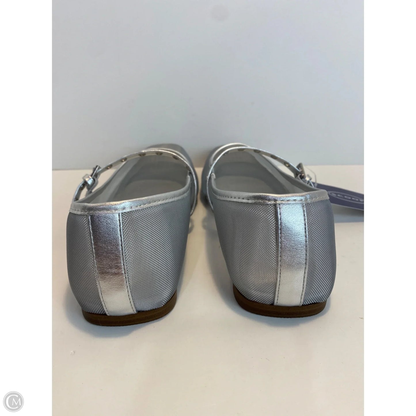 Shoes Flats By Scoop In Silver, Size: 10