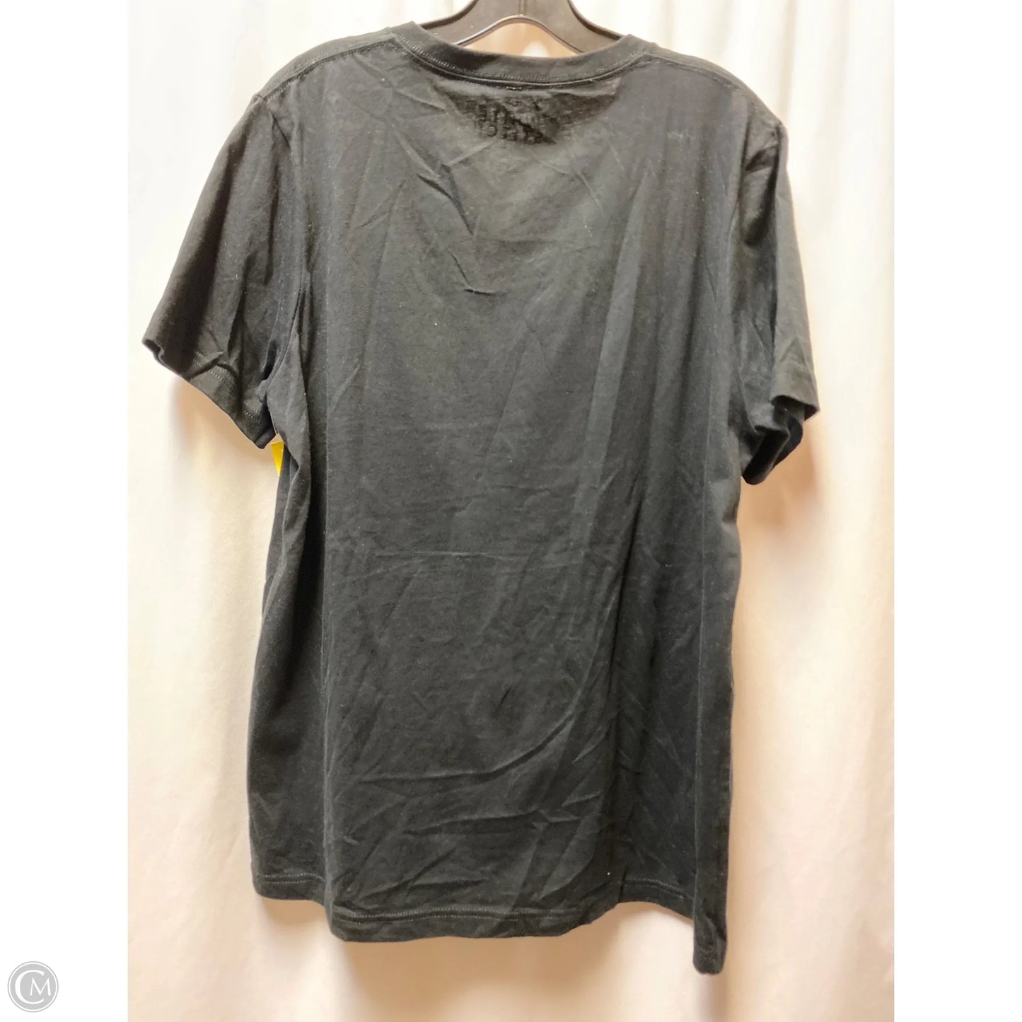 Top Short Sleeve By Clothes Mentor In Black, Size: L