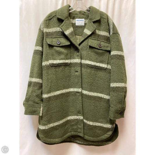 Jacket Shirt By Old Navy In Green, Size: L