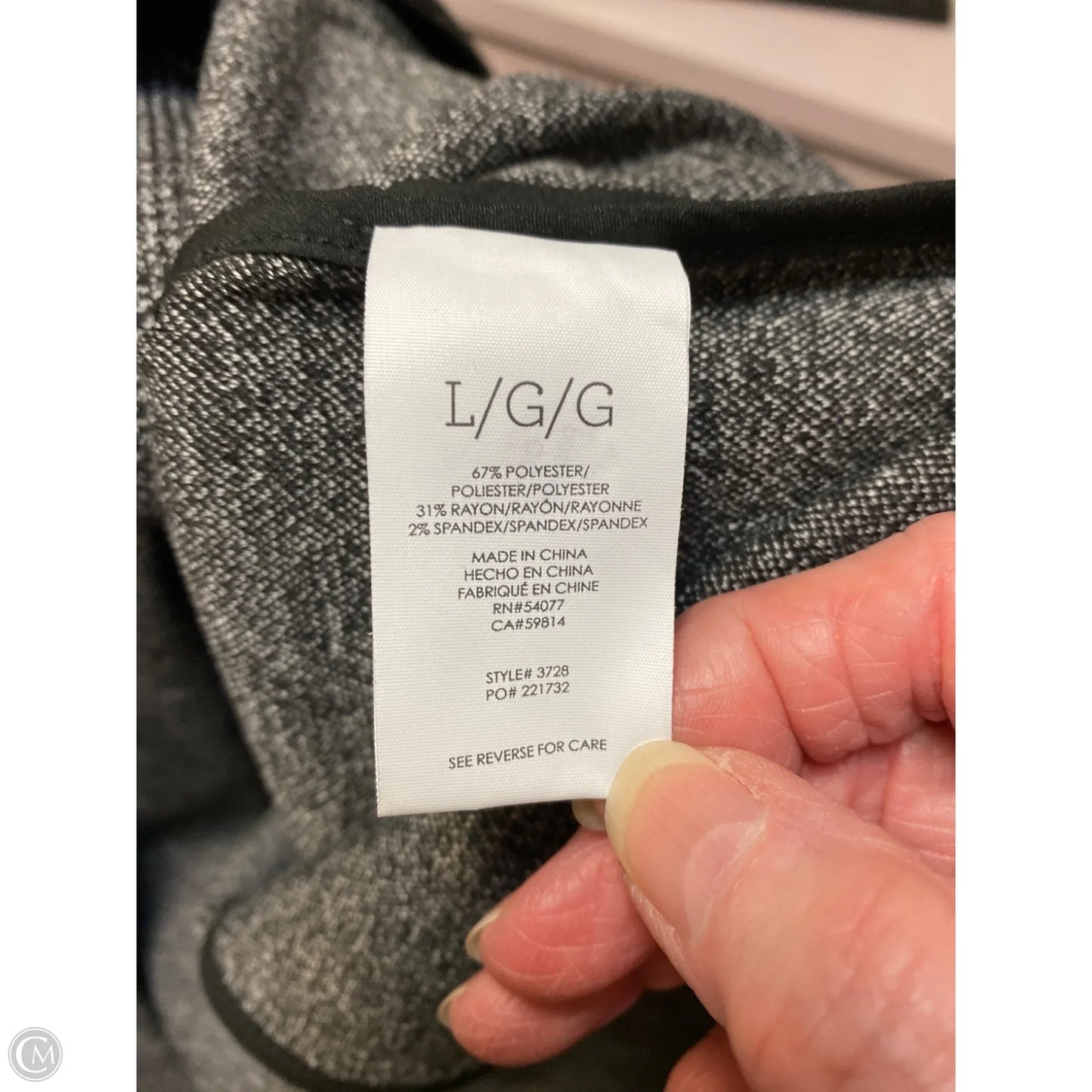 Coat Other By Cabi In Black, Size: L