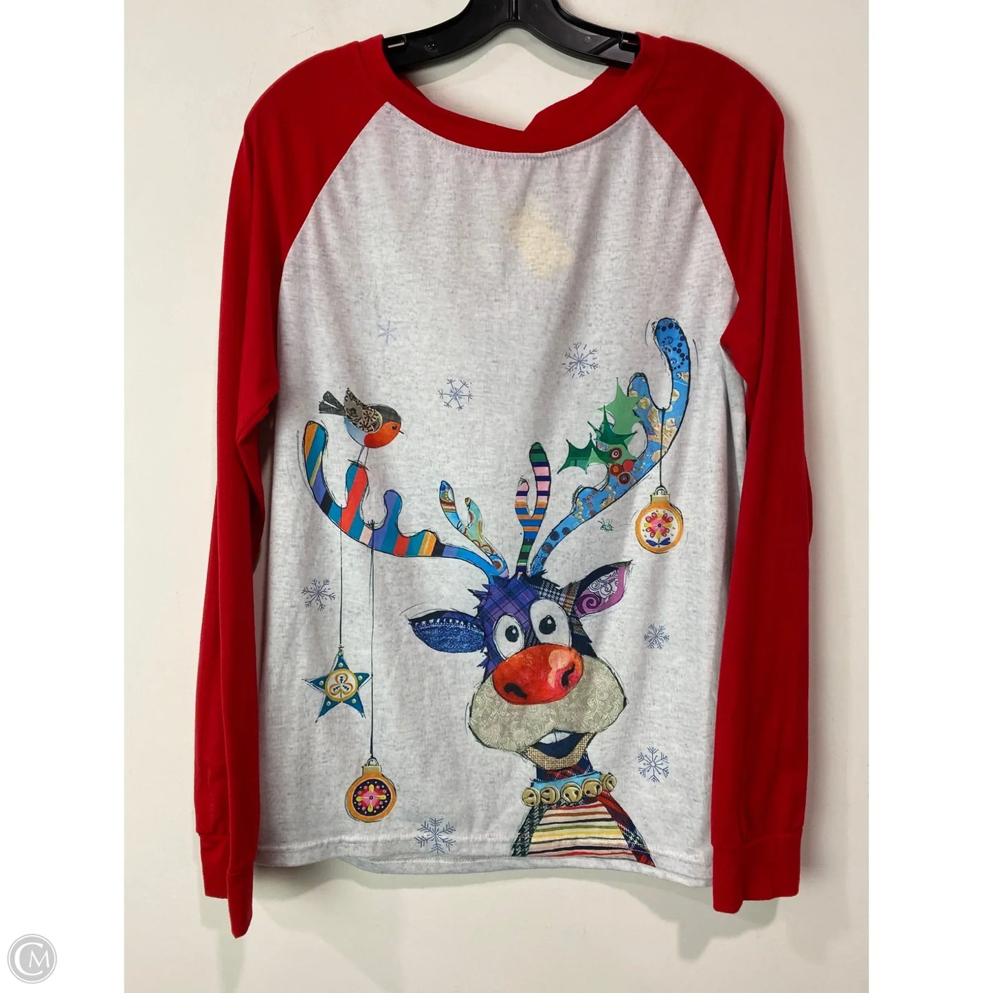 Top Long Sleeve By Clothes Mentor In Red, Size: L