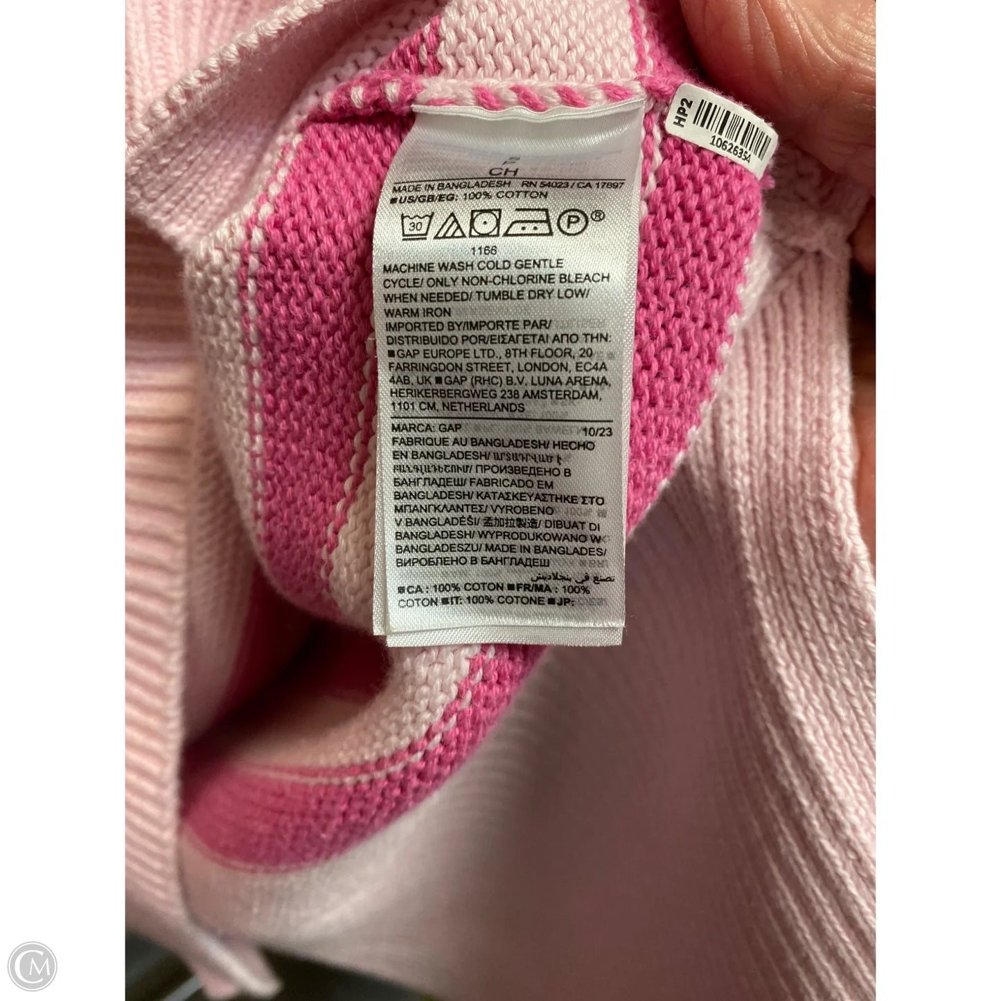 Sweater By Gap In Pink, Size: S