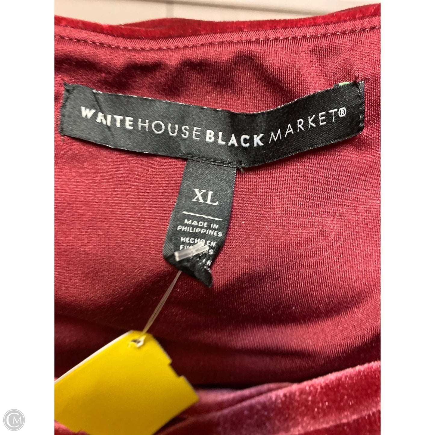 Top Sleeveless By White House Black Market In Maroon, Size: Xl