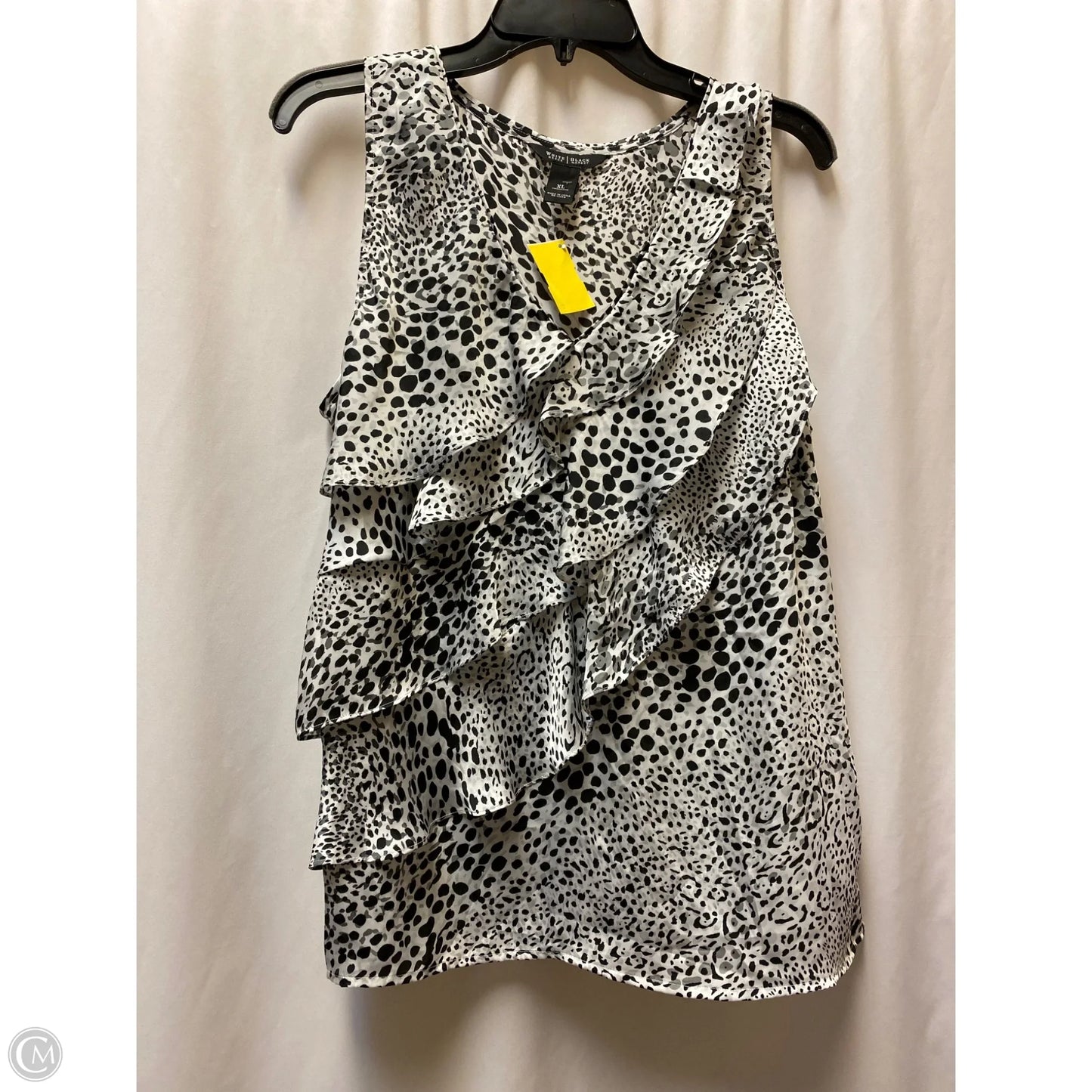 Top Sleeveless By White House Black Market In Black & White, Size: Xl