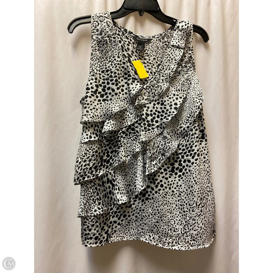 Top Sleeveless By White House Black Market In Black & White, Size: Xl