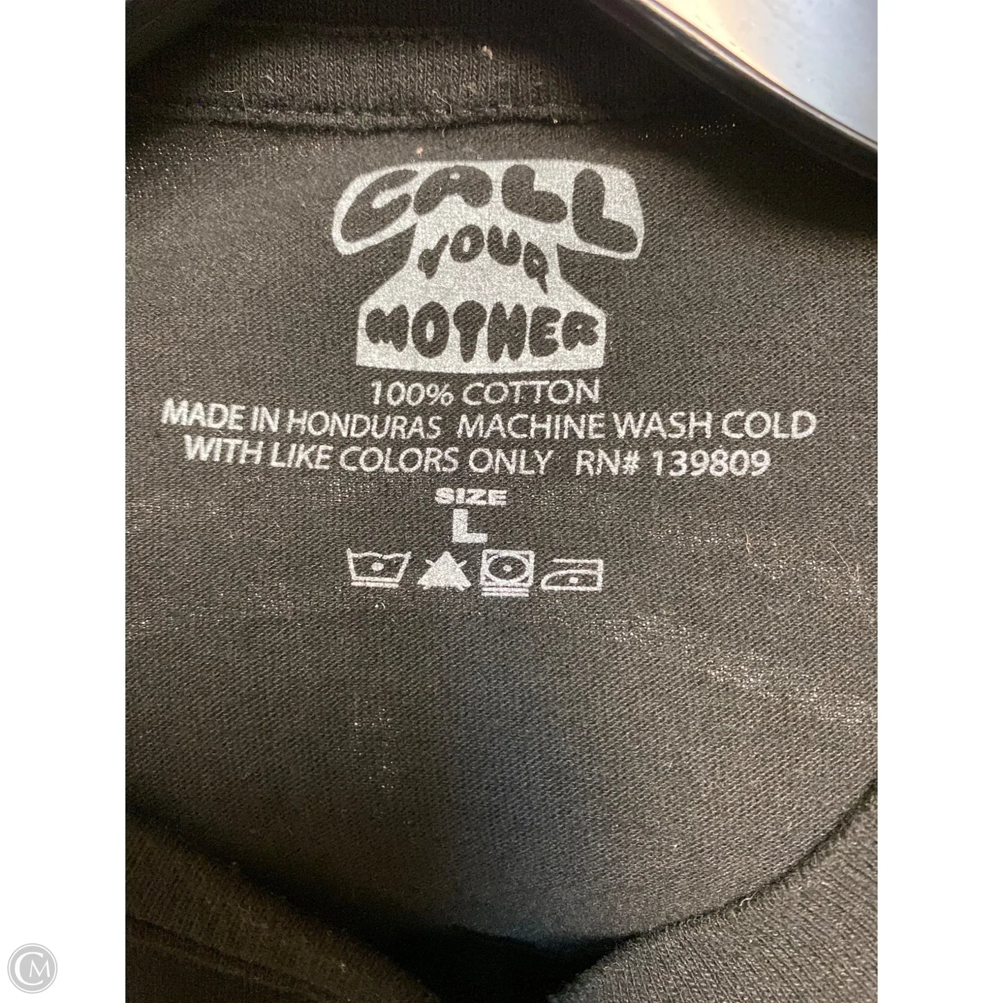 Top Short Sleeve By Clothes Mentor In Black, Size: L