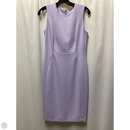 Dress Casual Midi By Calvin Klein In Purple, Size: S