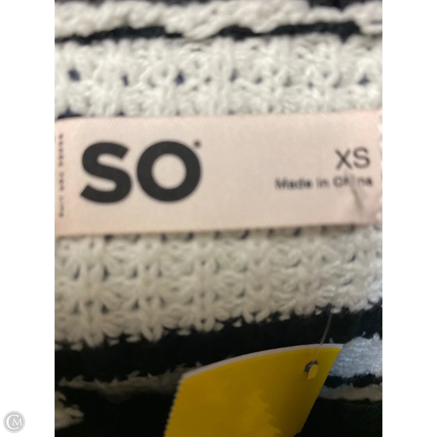 Sweater By So In Black & White, Size: Xs