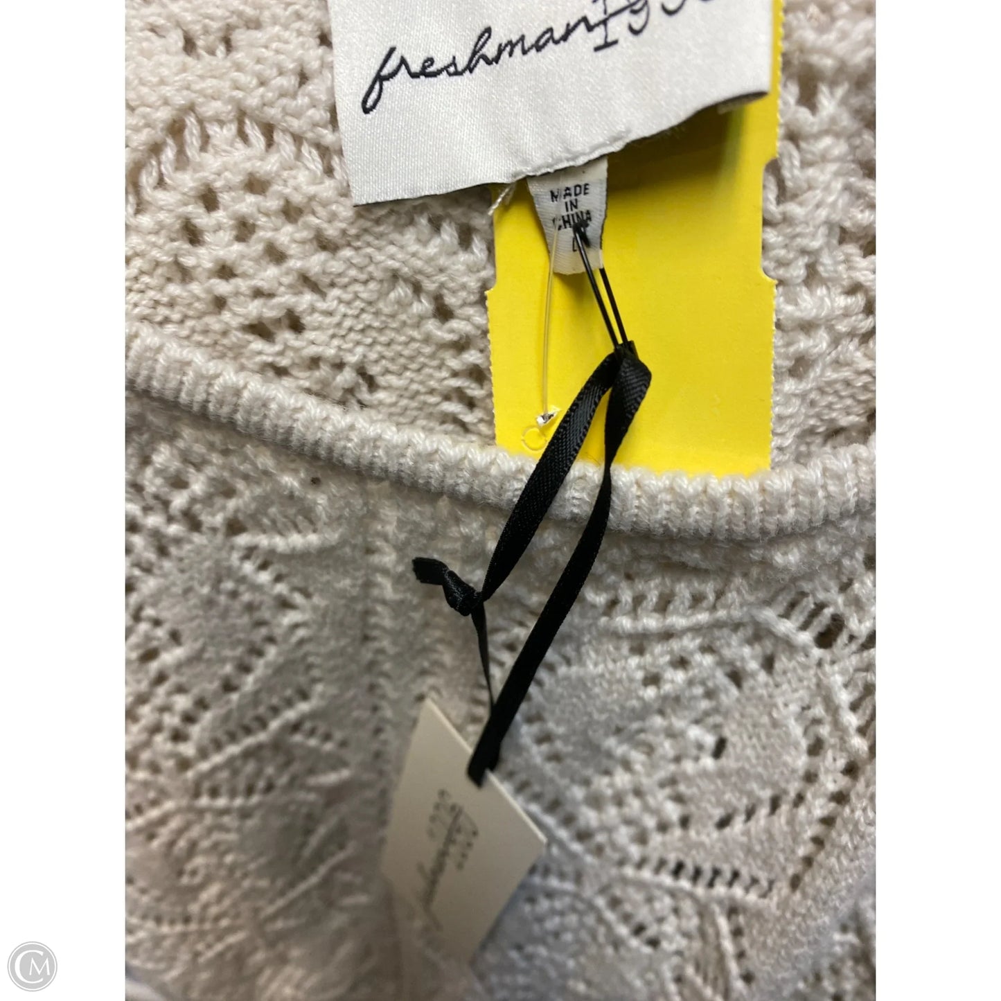 Skirt Set 2pc By Freshman In Cream, Size: L