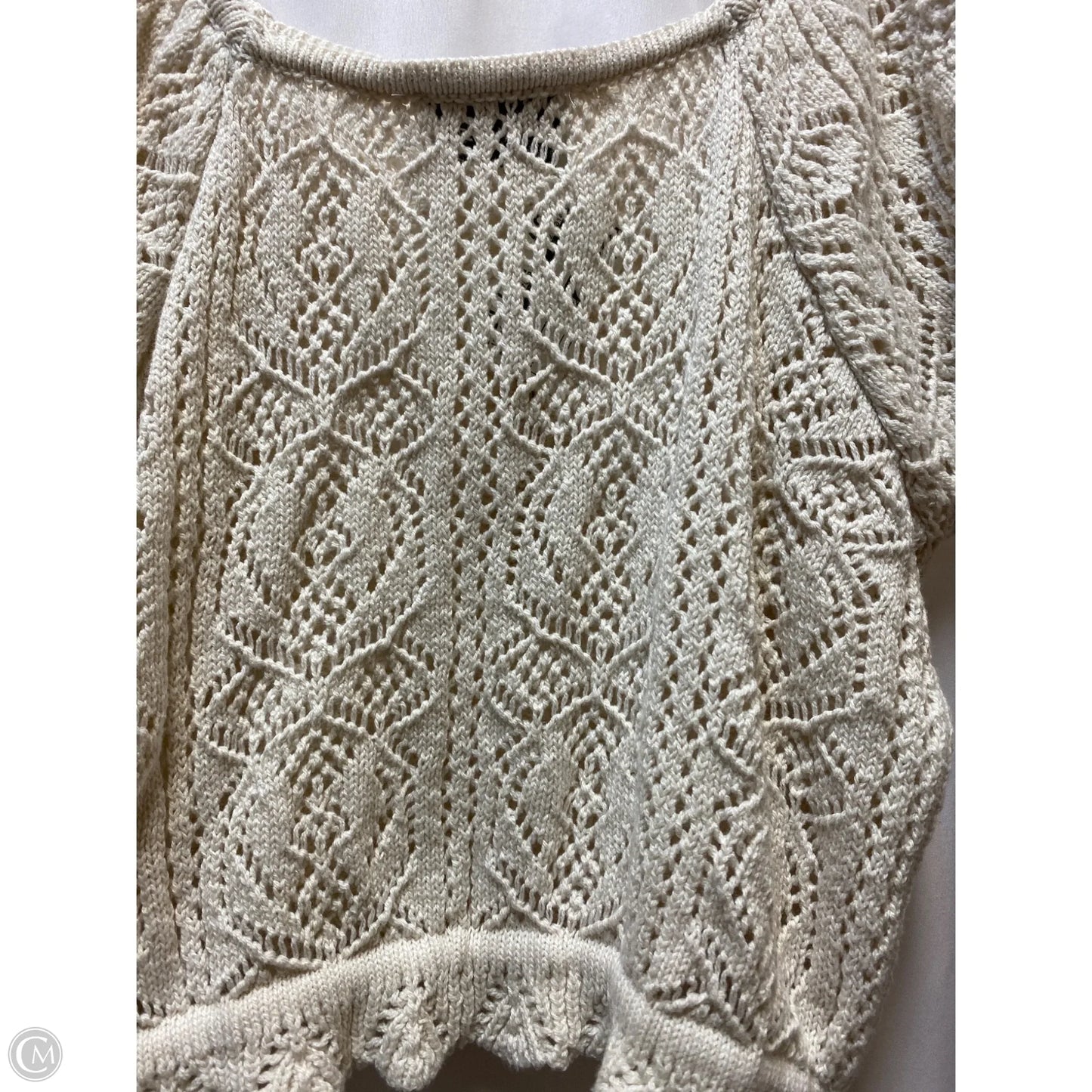 Skirt Set 2pc By Freshman In Cream, Size: L