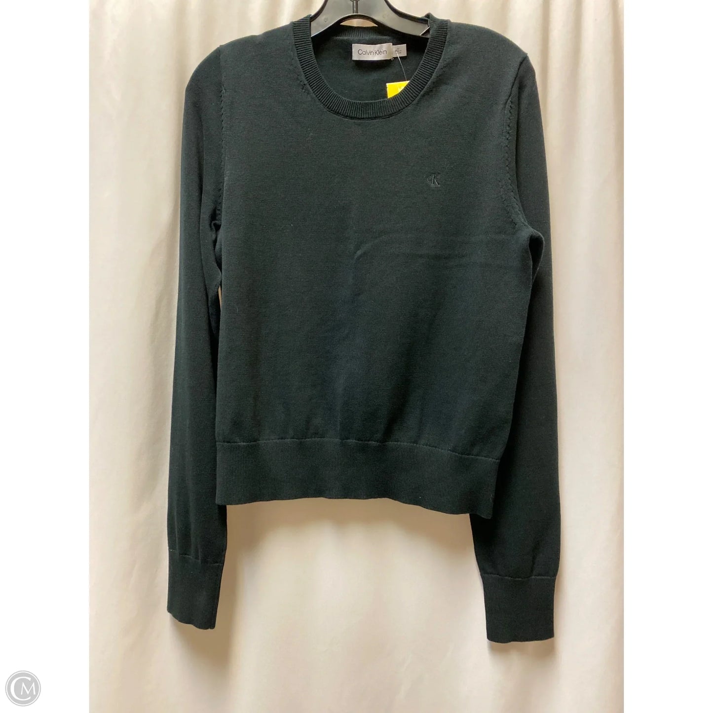 Sweater By Calvin Klein In Black, Size: M