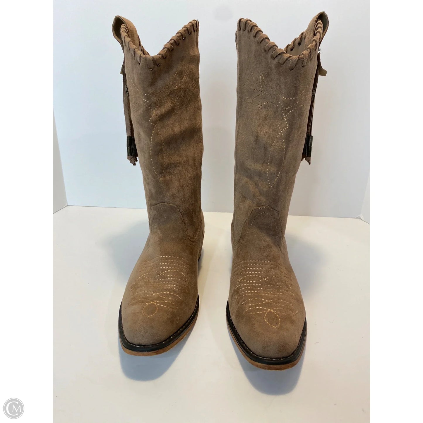 Boots Western By Natural Reflections In Taupe, Size: 7.5