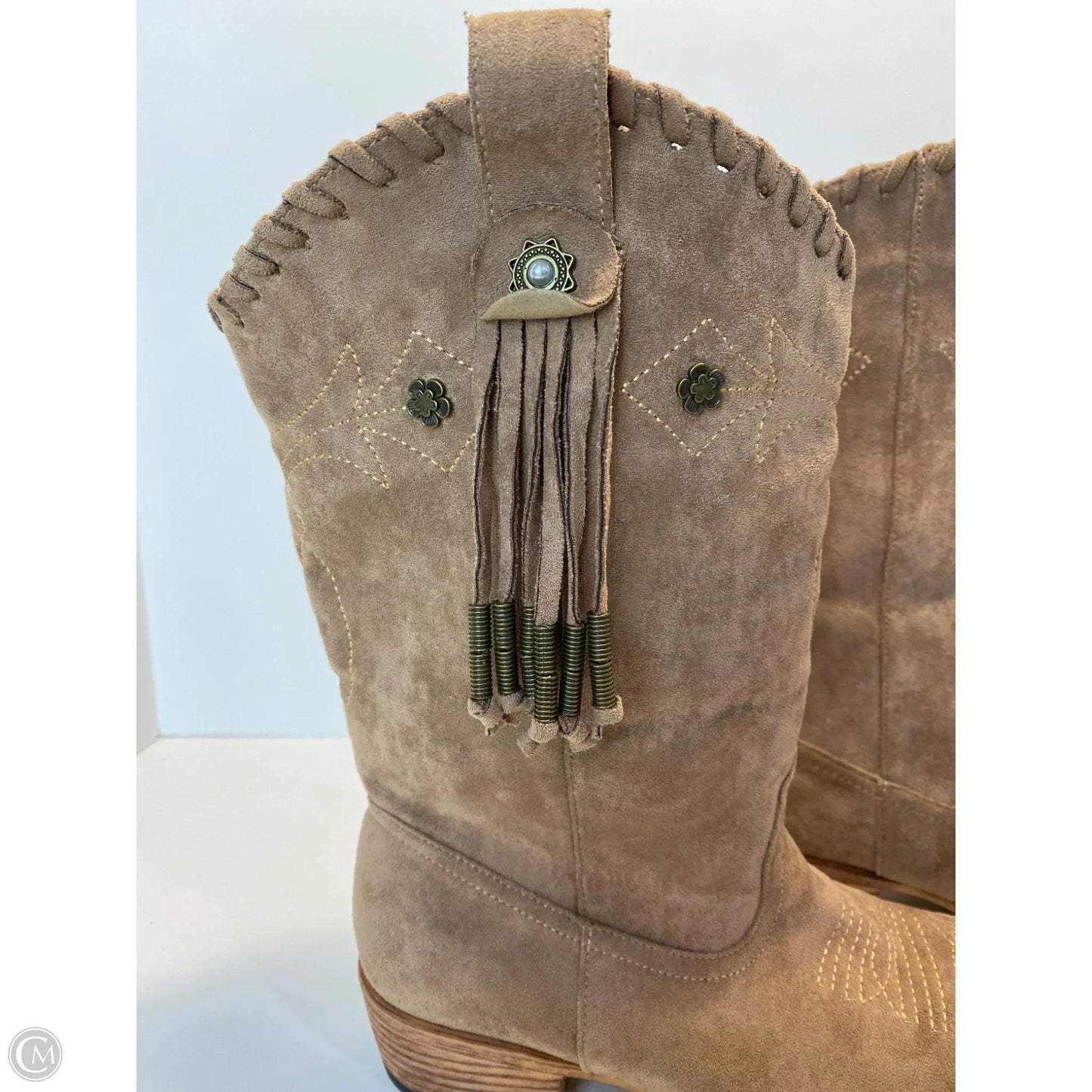 Boots Western By Natural Reflections In Taupe, Size: 7.5