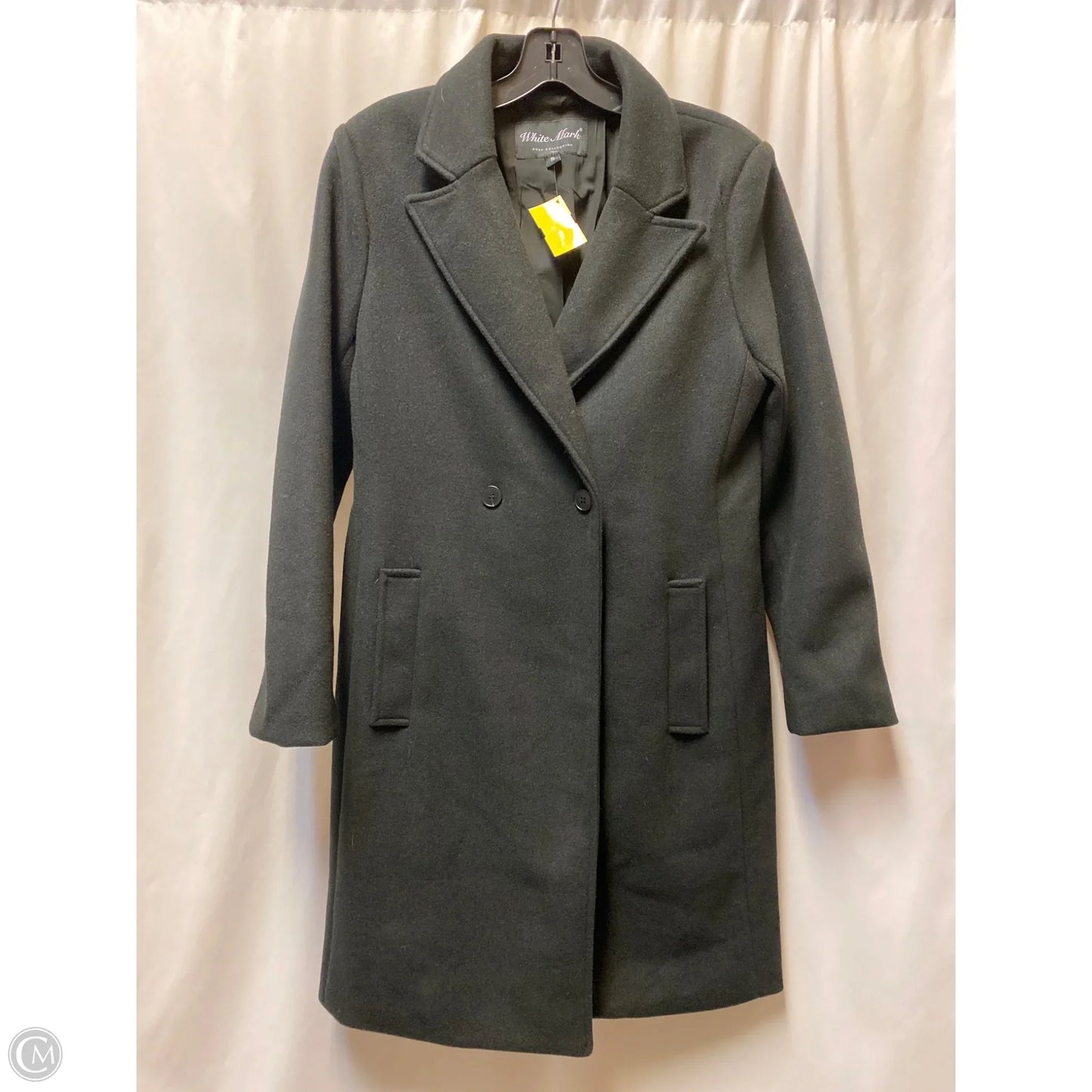 Coat Peacoat By White Mark In Black, Size: S