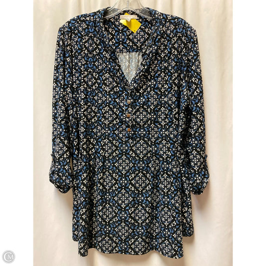 Top Long Sleeve By Westport In Blue, Size: 1x