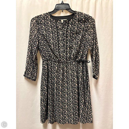 Dress Casual Midi By Loft In Black, Size: Sp