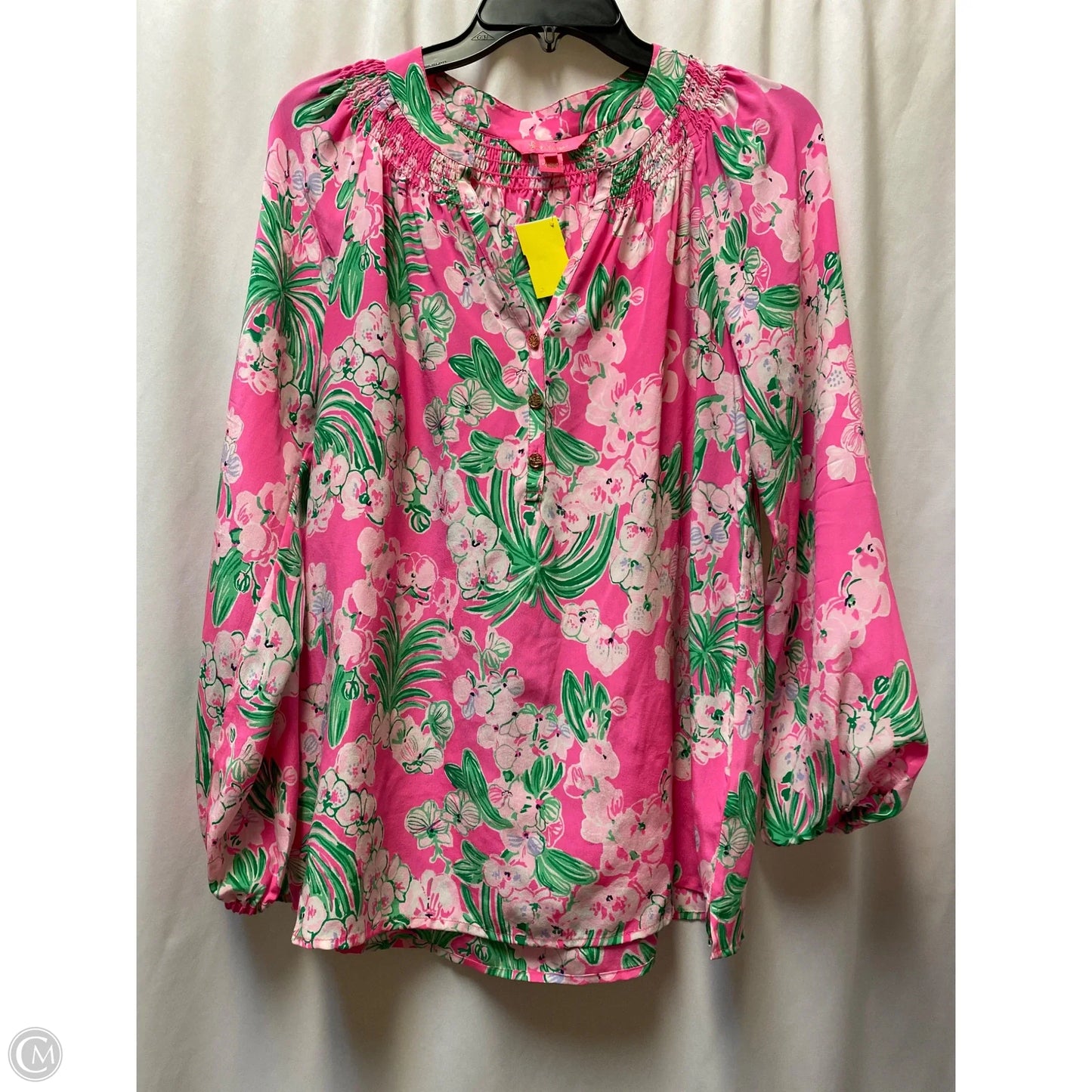 Top Long Sleeve Designer By Lilly Pulitzer In Pink, size M