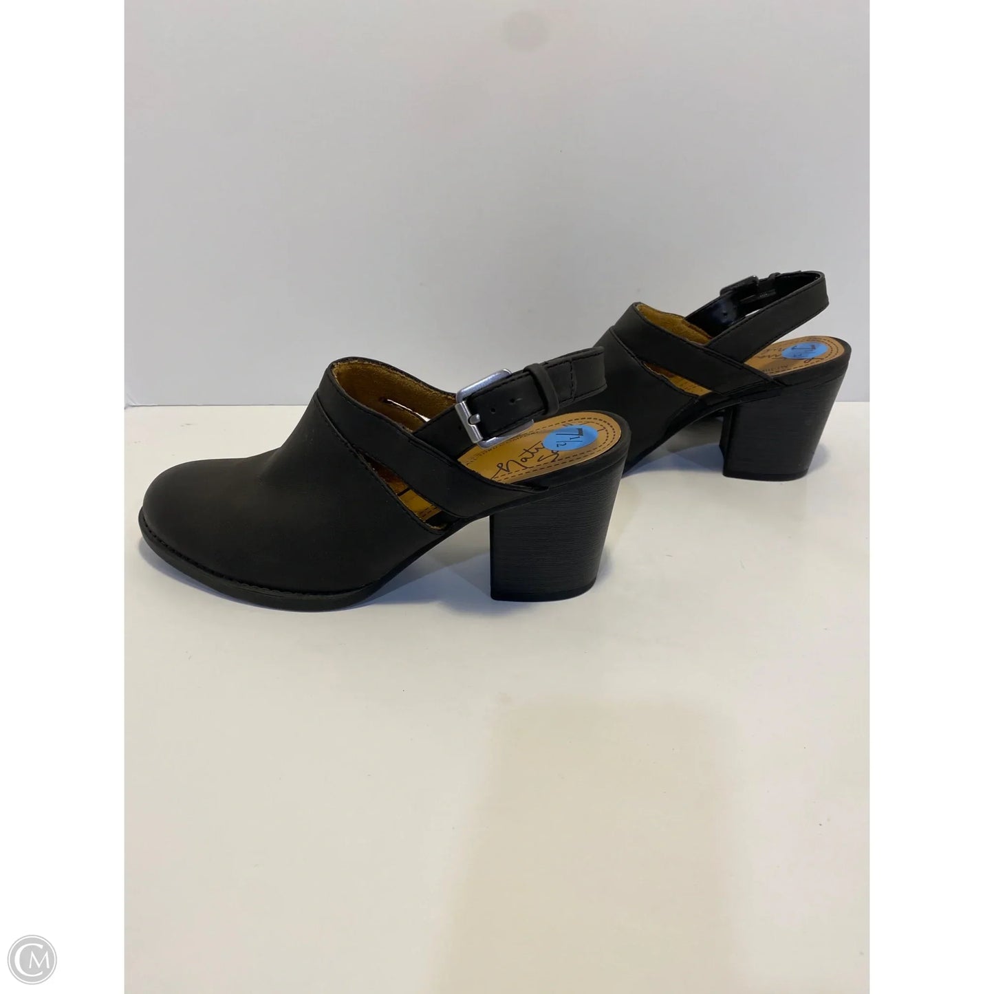 Shoes Heels Block By Natural Soul In Black, Size: 7.5