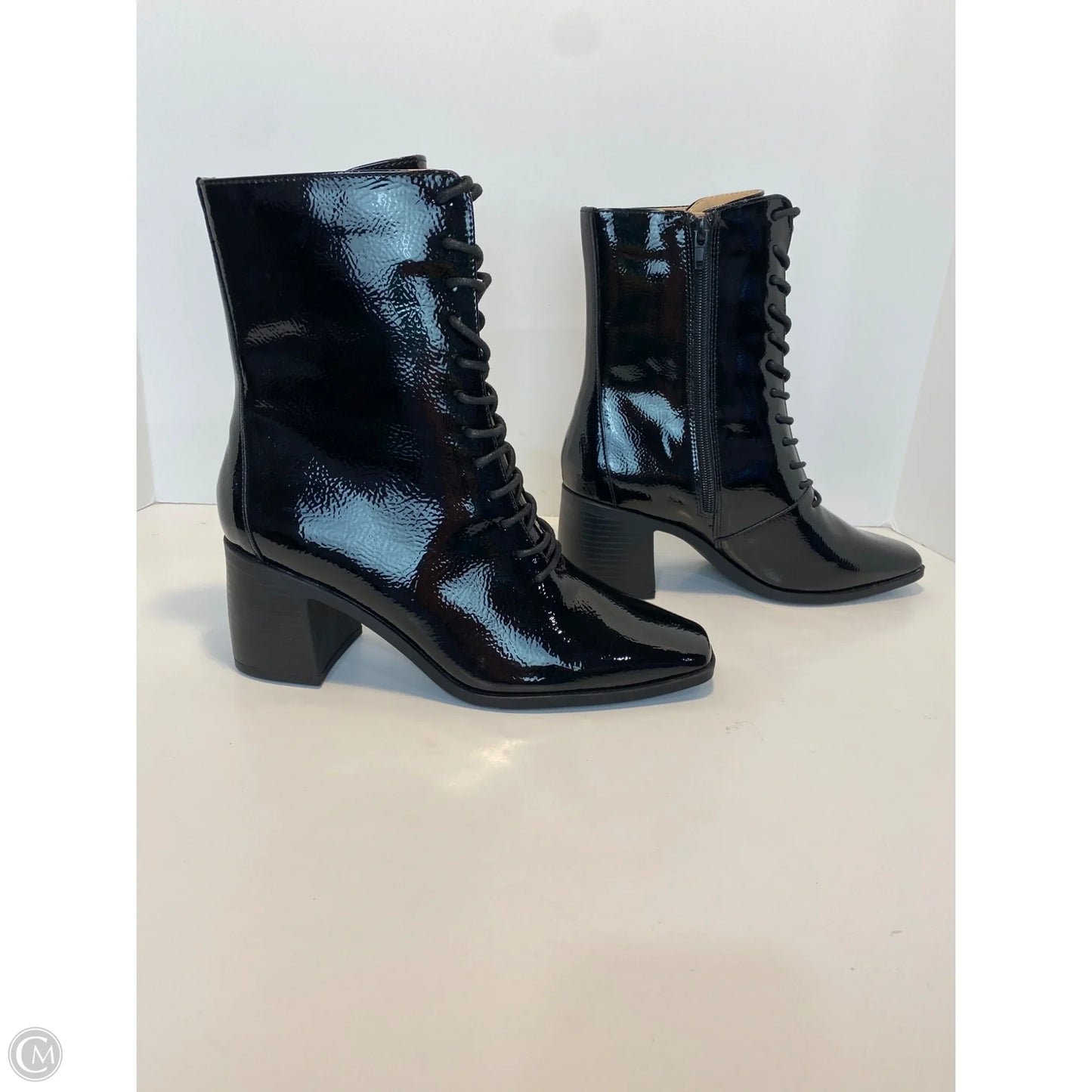 Boots Mid-calf Heels By Journee In Black, Size: 9