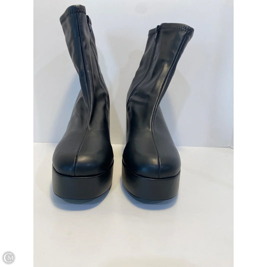 Boots Ankle Heels By Clothes Mentor In Black, Size: 10
