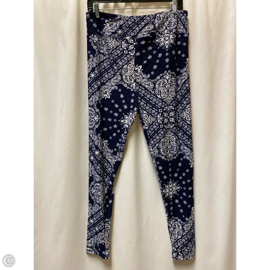 Pants Leggings By Lularoe In Blue, Size: Osfm