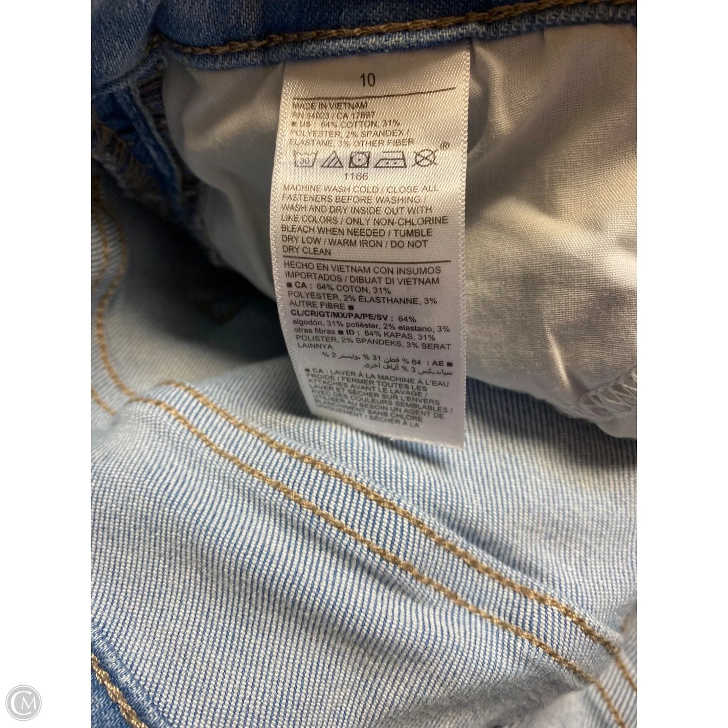 Jeans Skinny By Old Navy In Blue Denim, Size: 10