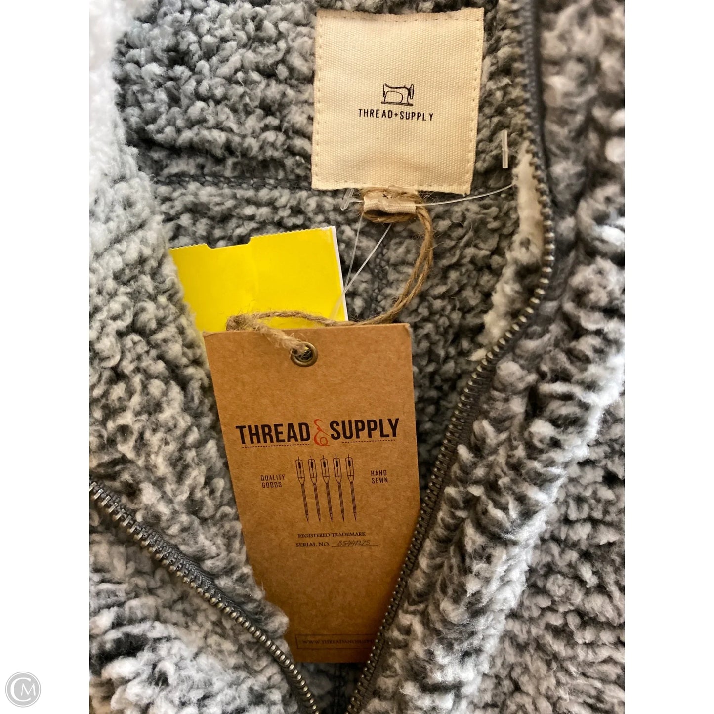 Vest Faux Fur & Sherpa By Thread And Supply In Grey, Size: Xs