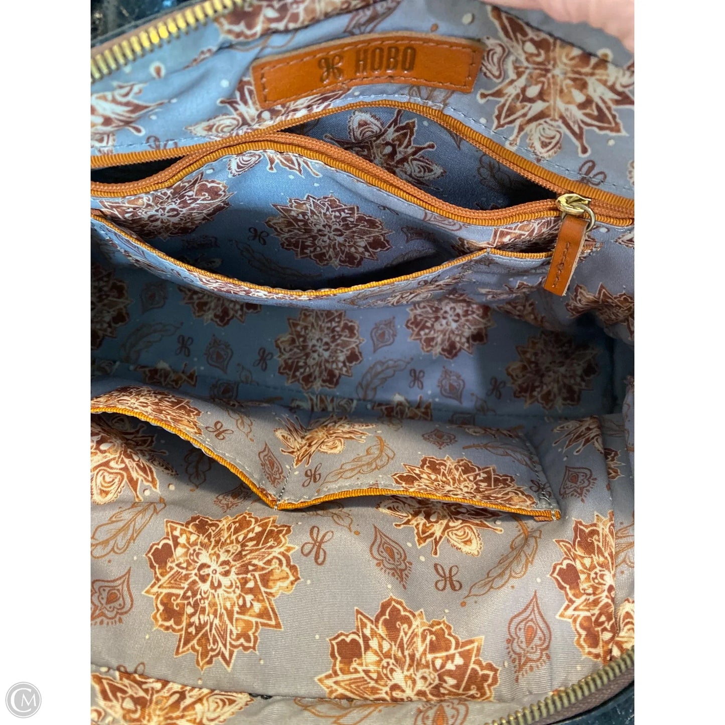 Handbag Leather By Hobo Intl, Size: Medium