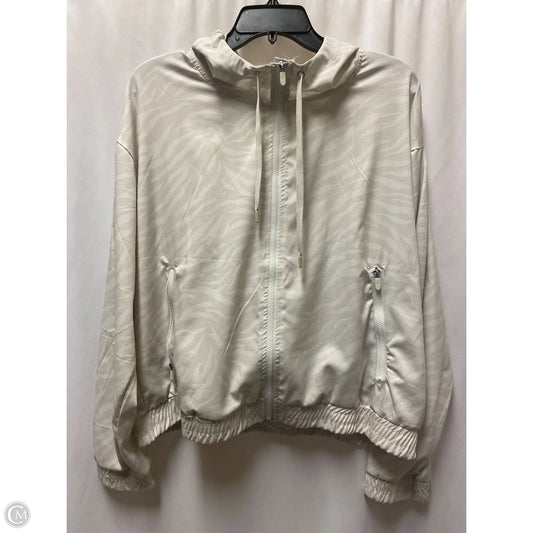 Athletic Jacket By Rbx In Beige, Size: L